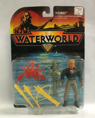 1995 Waterworld Nord Firing Bazooka Mariner Action Figure (2)