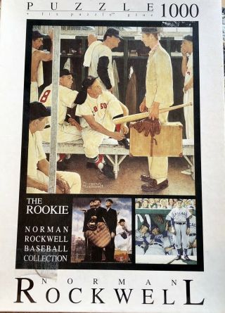 1000 Pc - Norman Rockwell Puzzle “the Rookie” Complete.