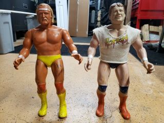 Vintage 1985 Wwf Hulk Hogan And Rowdy Piper 16 Inch Action Figure Ljn Titan