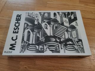 Selegiochi - Vintage M.  C.  Escher Concave And Convex 1000 Piece Jigsaw Puzzle