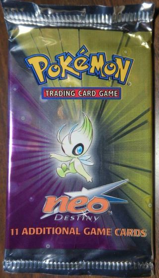 Pokemon Neo Destiny Unlimited Empty Booster Pack (no Cards)