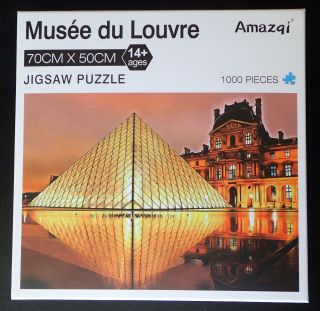 Musée Du Louvre 1000 Piece Jigsaw Puzzle.  A Mental Transport To Paris,  France.