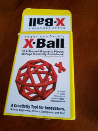 Roger Von Oech 30 Magnetic Design X - Ball Creativity Tool Guidebook X Ball Whacks