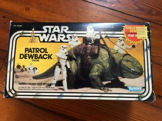 1983 Kenner Star Wars Patrol Dewback Stormtrooper Lizard - Missing Reins