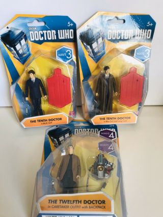 Doctor Who Figure Wave 3/4 Bundle 3.  75”