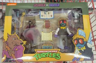 Splinter And Baxter Tmnt 2 Pack Neca Target Exclusive In Hand Ships Asap