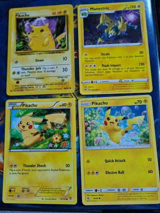 Pikachu 58/102 Common Pokemon Card Base Set Wotc 1999,  Bundle