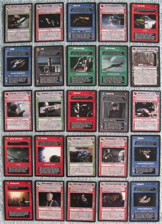 Star Wars Ccg Dagobah Limited Rare Cards Part 2/3 (h - P)