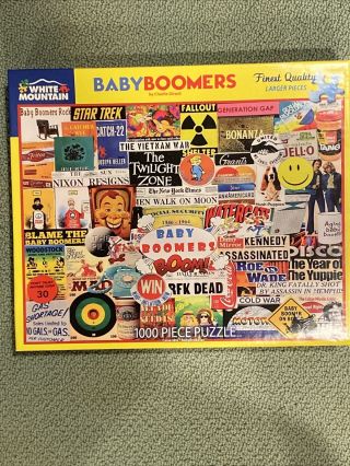 White Mountain: “Baby Boomers” & “A Day At The Beach” 1000 PC Jigsaw Puzzles 3