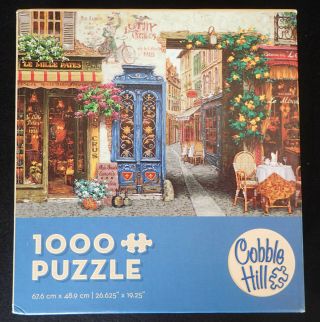" Rue Lafayette " Cobble Hill 1000 Piece Jigsaw Puzzle.  Very Attractive Artwork.