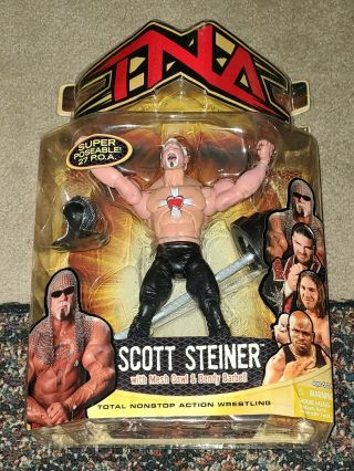 Marvel Toys Tna Wrestling Figures 2007,  Scott Steiner,  Black Variant,