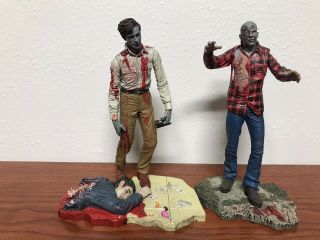 Neca Dawn Of The Dead Cult Classic Series 3 Flyboy And Plaid Shirt Zombie
