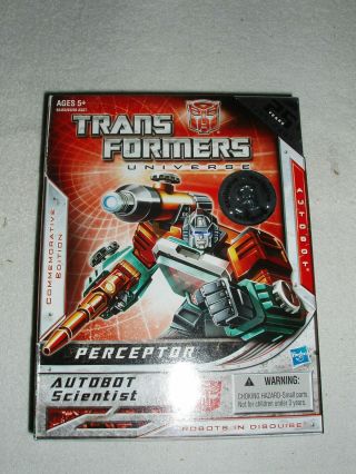 Transformers Universe 25th Anniversary Perceptor Autobot Scientist Nib