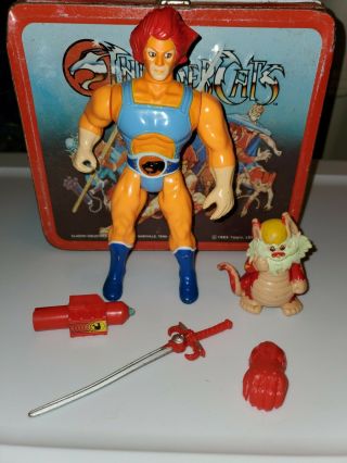 Vintage Thundercats Figure - Lion - O And Snarf - Near Complete - Ljn - 1985