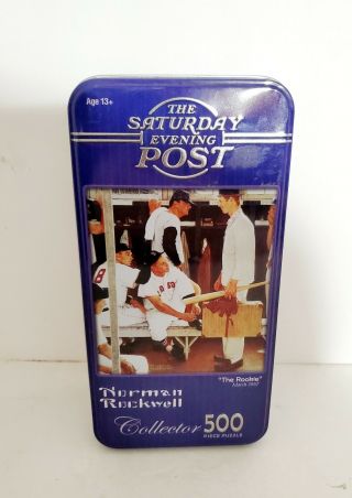 Norman Rockwell The Saturday Evening Post " The Rookie " 500 Piece Jigsaw Puzzle