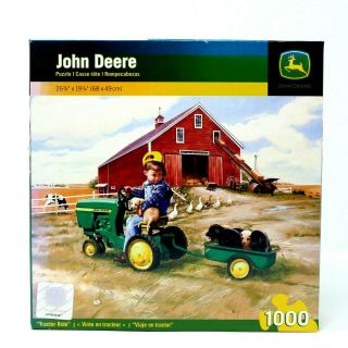 John Deere " Tractor Ride " 1000 Piece Jigsaw Puzzle By Masterpieces