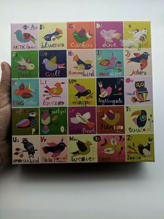 Mudpuppy 500 Piece Birds A To Z Family Jigsaw Puzzle Complete