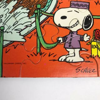 Vintage Snoopy Peanuts Puzzle A Fun Day At The Park Springbok 1977 2