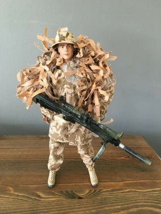Hm Armed Forces Royal Marines Commando Sniper Figure W/ Eagle Eyes