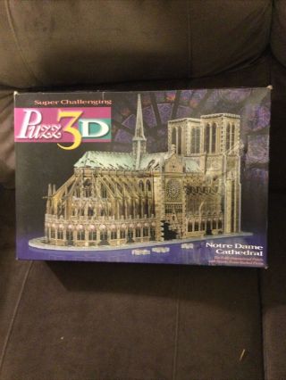 Puzz 3d 3 Dimensional Puzzle Notre Dame Cathedral Challenging