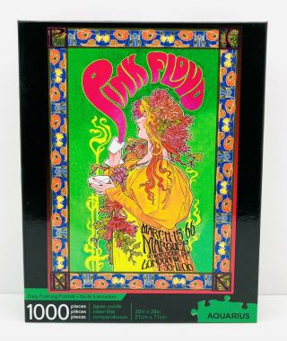 Pink Floyd 1000 Piece Puzzle Bob Masse Concert Poster Adult Owned 100 Complete