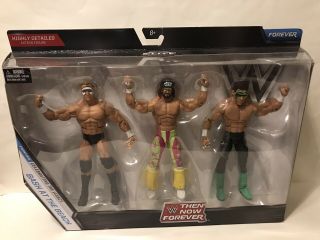 Wwe Mattel Elite Wcw Bash At The Beach Sting Luger Macho Man Then Now Forever