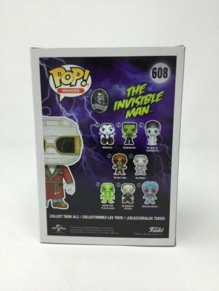 The Invisible Man 608 Funko Pop Movies Universal Monsters,  Pop Protector B 3
