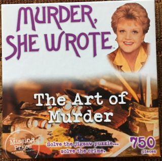 Murder She Wrote The Art Of Murder 750 Pc Mystery Jigsaw Puzzle Lansbury Usa