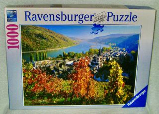 Ravensburger 1000 Pc Jigsaw Puzzle On The River Rhine,  Germany 192366