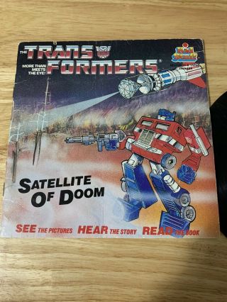 Transformers Satellite Of Doom Book With Vinyl Record Upc04394802483 Kid Stuff