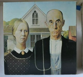 Vintage Springbok Complete 500 Pc Jigsaw Puzzle American Gothic Grant Wood
