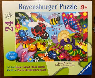 24 Piece Ravensburger 90x60 Cm Giant Floor Puzzle Ages 3,  Easy Surface Euc