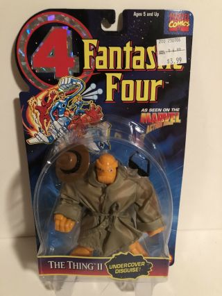1995 Toy Biz Fantastic Four The Thing Ii Undercover Disguise Action Figure Moc