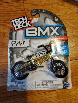Tech Deck Bmx Metal Finger Bike Cult Metallic Gold Series 13