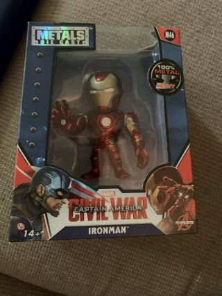 Jada Toys Metals Die - Cast Marvel Captain America: Civil War “iron Man” Figure