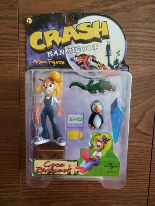 Coco Bandicoot Crash Bandicoot Action Figure 1998 Vtg 90 