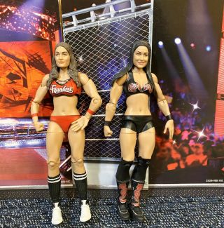 Wwe Mattel Figure Diva Women Brie Nikki Bella Twins Wrestlemania Toy Wrestling