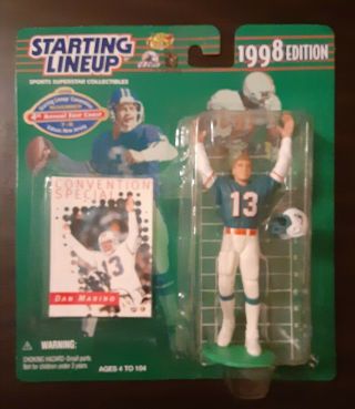 1998 Edition Starting Lineup Football Dan Marino Convention Special