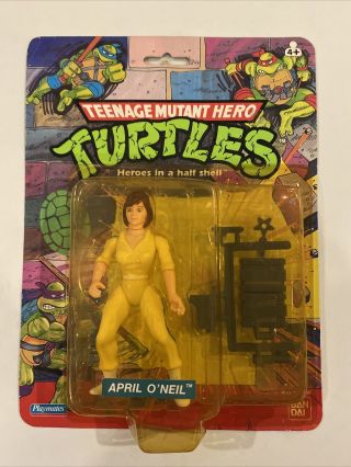 Teenage Mutant Hero Turtles April Oneil Figure.  Foreign Uk “hero” Card.  Rare