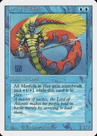 Lord Of Atlantis Revised Pld Blue Rare Magic The Gathering Mtg Card Abugames