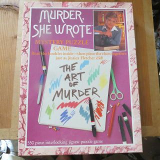 The Art Of Murder She Wrote 550 Piece Jigsaw Puzzle,  Booklet