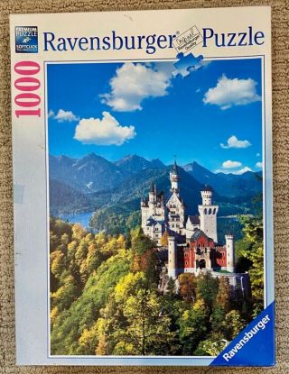 Ravensburger 1000 Piece Puzzle Neuschwanstein Castle Complete