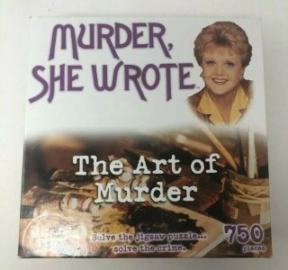 Murder She Wrote The Art Of Murder 750 Piece Mystery Jigsaw Puzzle