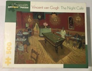 Pomegranate " Vincent Van Gogh,  The Night Café " 500 Piece Puzzle Complete