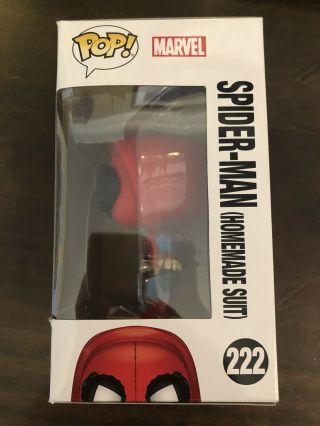Funko POP Spider - Man Homecoming: (Homemade Suit) 222 W/ SOFT PROTECTOR 2