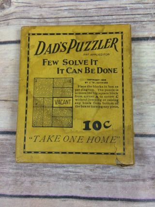 Vintage Dad’s Puzzler Board Game
