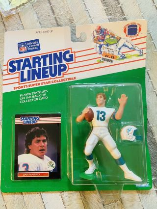 1989 Dan Marino Kenner Starting Lineup Nfl Miami Dolphins 2nd Year