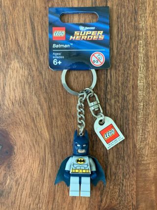 Lego Batman Key Chain Blue And Gray Version Dc Universe Superheroes