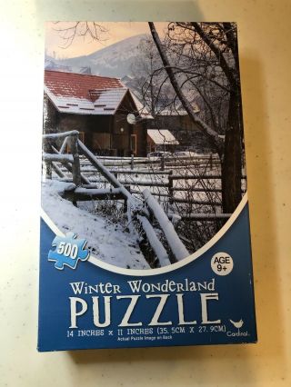 Cardinal Winter Wonderland 500 Piece Puzzle 14 X 11 - - -