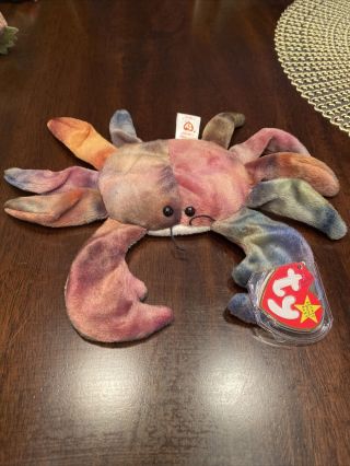 Ty Beanie Baby Claude 1996,  Collector’s Case,  “r” Logo,  Space After Poem